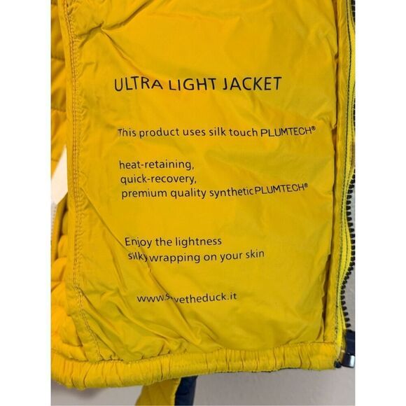 Save The Duck Colorblock Lightweight Insulated Puffer Youth Jacket Coat Size 14 - Picture 7 of 14